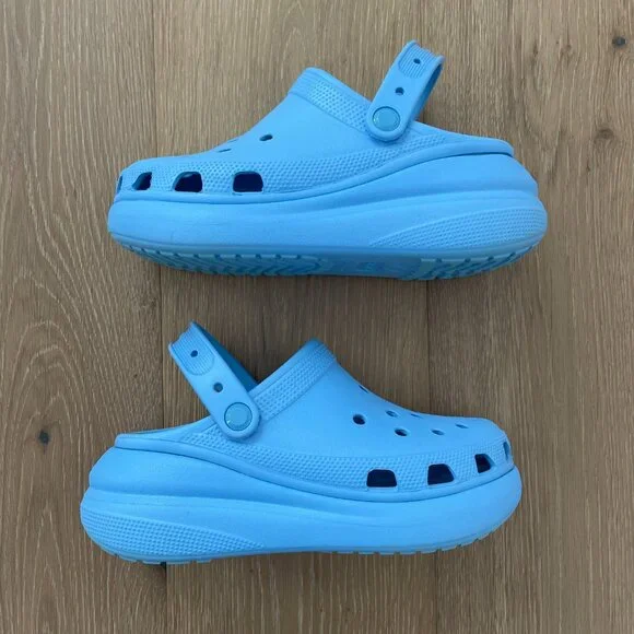 CROCS Shoes Women 7 Classic Platform Clogs Blue 207521 Lightweight Men 5 - Picture 5 of 13